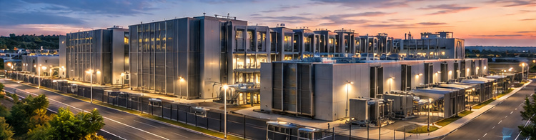 Conceptual illustration of a hyperscale data center