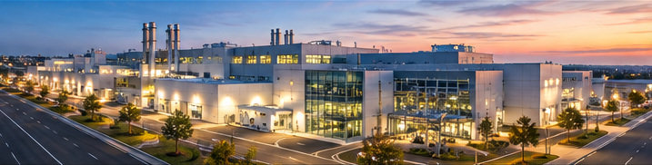 Conceptual semiconductor manufacturing campus