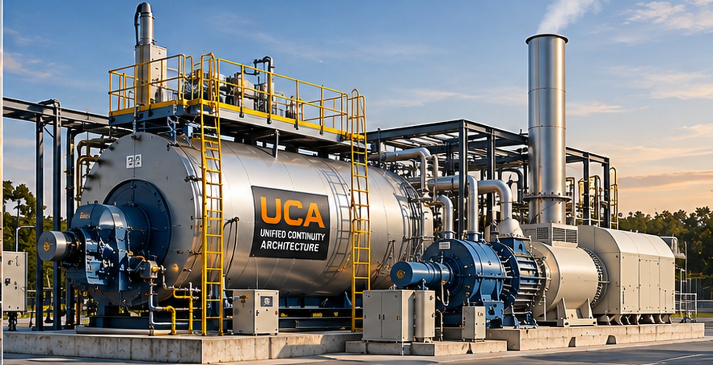Conceptual UCA packaged boiler and steam turbine generator
