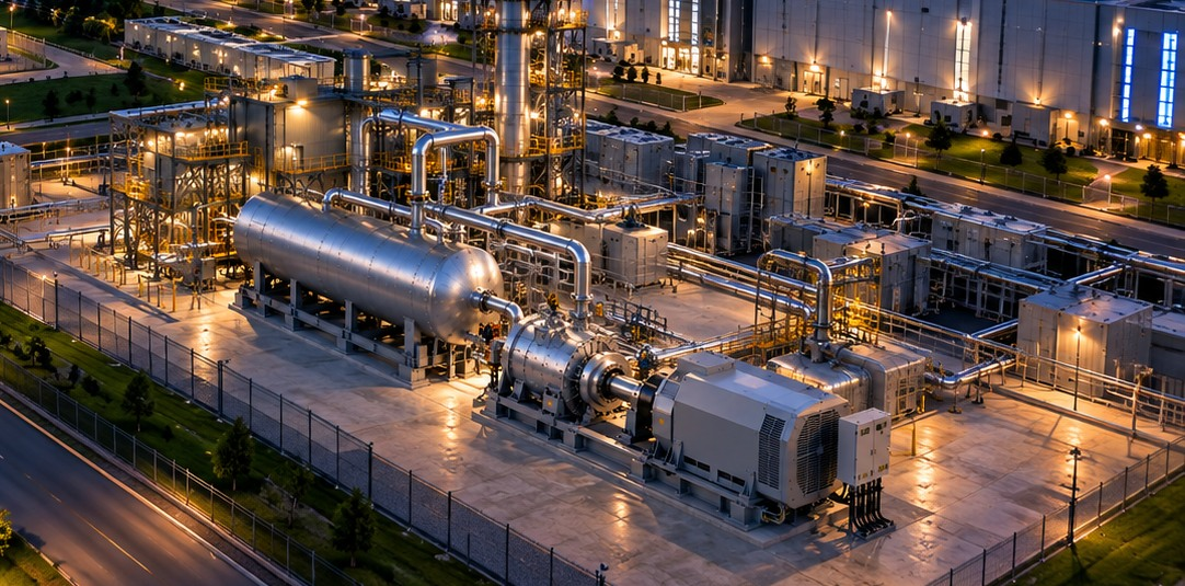 Impulse Inertia stored-energy system, turbine, generator and data-center power infrastructure